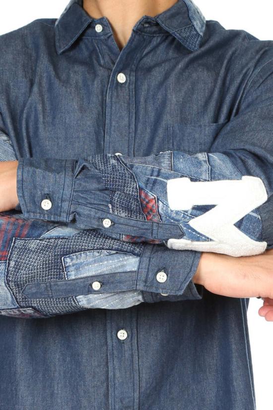  Shuttle Notes 긴팔 셔츠 셔틀 노트 실험 버튼 다운 - OTHER BRANDS