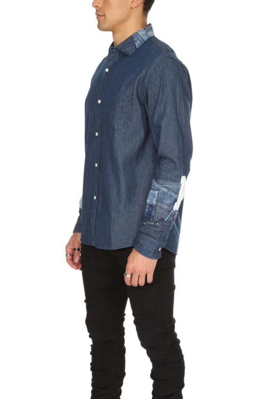  Shuttle Notes 긴팔 셔츠 셔틀 노트 실험 버튼 다운 - OTHER BRANDS