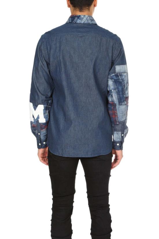  Shuttle Notes 긴팔 셔츠 셔틀 노트 실험 버튼 다운 - OTHER BRANDS