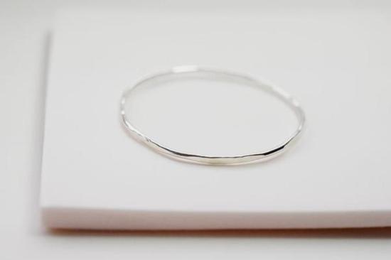  Devi Arts 커프스 링크/타이 홀더 데비아츠 헥스 스태킹 브레이슬릿 실버