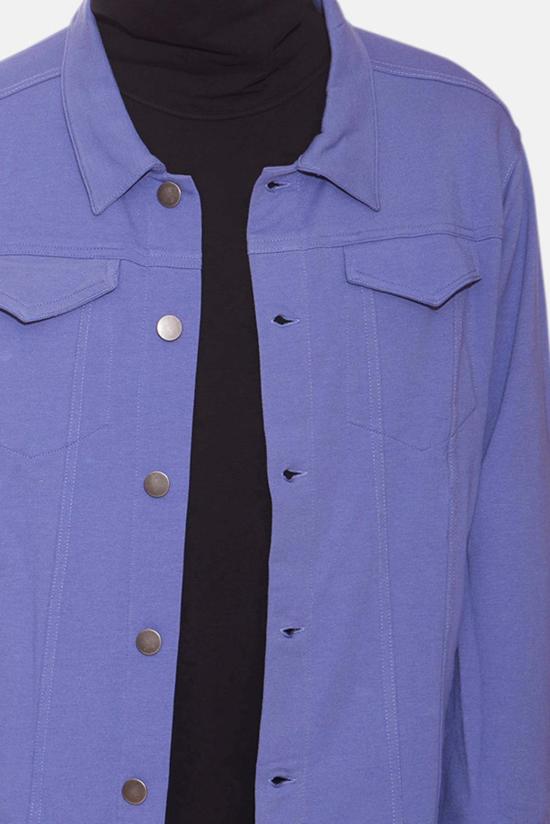  블루&크림 자켓 라이트 트러커 재킷 페리윙클 - BLUE&CREAM