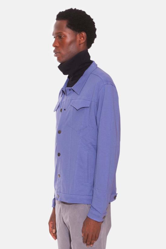  블루&크림 자켓 라이트 트러커 재킷 페리윙클 - BLUE&CREAM