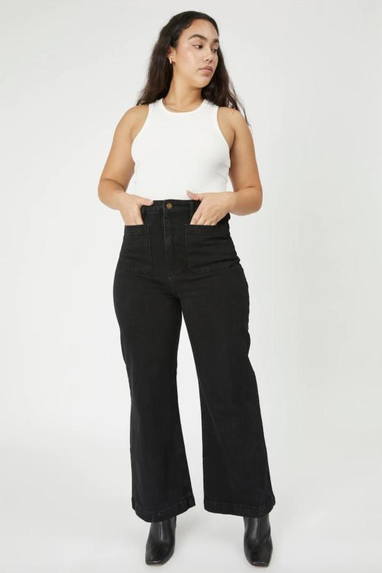  롤라스 데님 팬츠 세일러 진 컴포트 제트 블랙 - ROLLAS