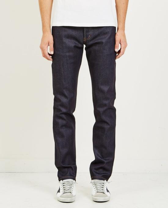  네이키드 & 페이머스 데님 팬츠 네이키드 & 유명한 이상한 남자 나이트셰이드 스트레치 셀비지 진 나이트셰이드