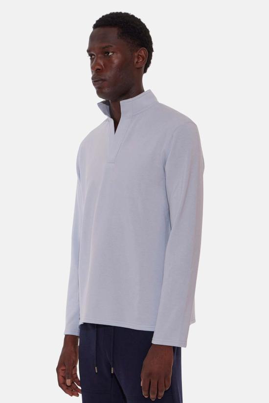  Blue&Cream 폴로 티셔츠 블루&크림 메이슨 팝 칼라 베이비 블루 - BLUE&CREAM