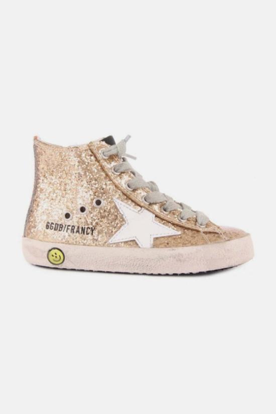  [키즈] 골든구스 스니커즈 키즈  프랜시 하이탑 스니커즈 골드 글리터 플루오