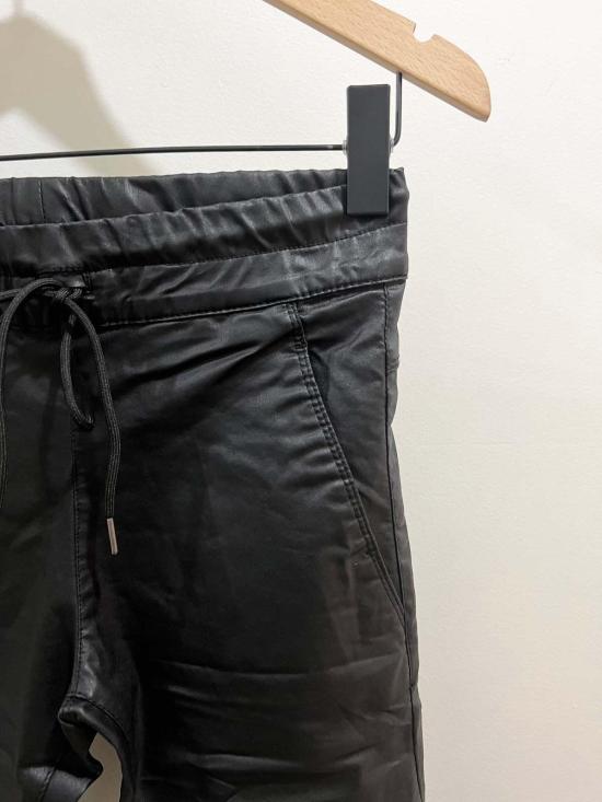  FLOG 스트레이트 팬츠 플로그 셀리 비건 레더 조거 팬츠 블랙 - OTHER BRANDS