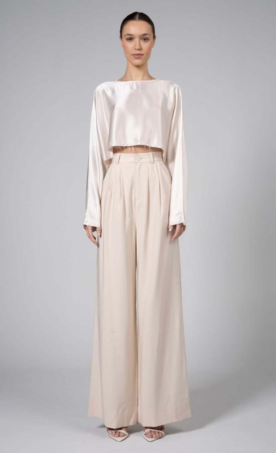  논살란트 레이블 블라우스 논샬런트 라벨 에밀리아  샴페인