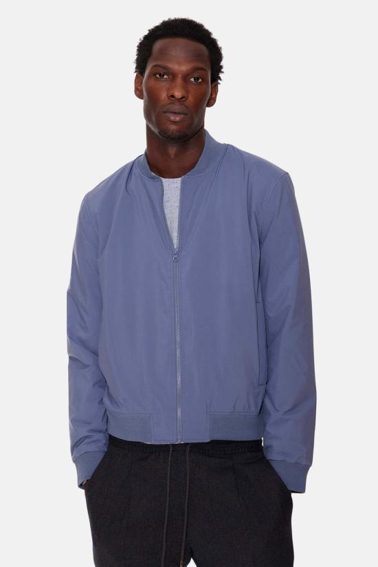  블루&크림 봄버 자켓 브리즈 봄버 블루