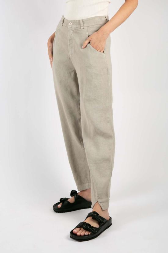  Transit Par Such 스트레이트 팬츠 트랜싯 파 수치 리넨 트라우저 펄 그레이 - OTHER BRANDS