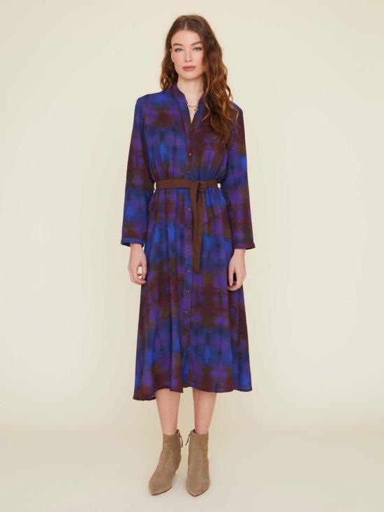  시레나 롱 원피스 페르세포네 드레스 셀레스티얼 블루 멀티