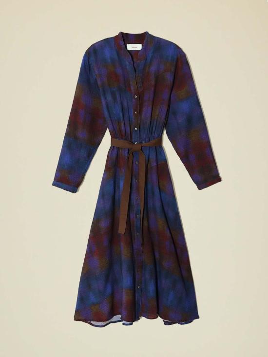  시레나 롱 원피스 페르세포네 드레스 셀레스티얼 블루 멀티 - XIRENA