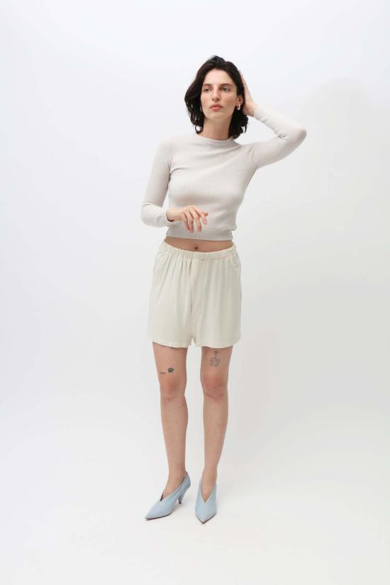  베이스레인지 숏팬츠 무염 다이아몬드 숏 화이트