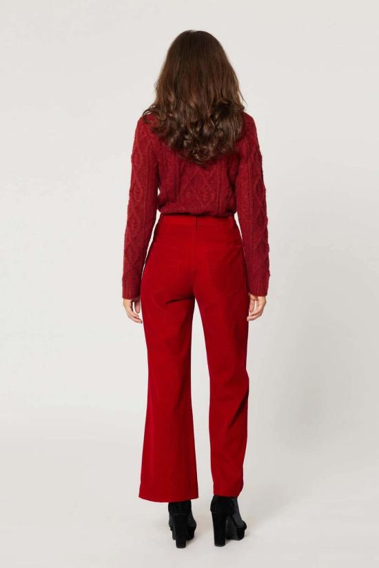  롤라스 스트레이트 팬츠 세일러 벨벳 팬츠 루비 - ROLLAS