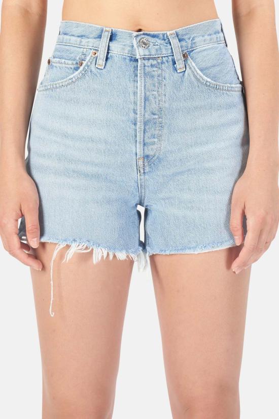  리던 데님 숏팬츠 Re/Done 50년대 컷오프 반바지 페이디드 빈티지 화이트 - RE/DONE