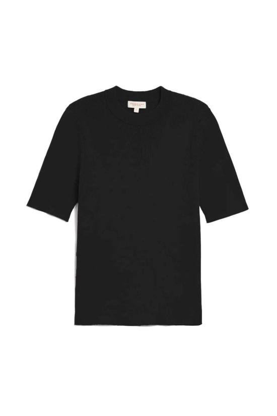  데미리 뉴욕 반팔 티셔츠 데밀리 클라라 코튼 탑 블랙