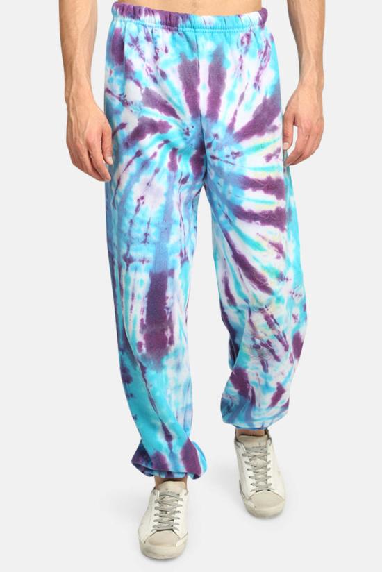  블루&크림 트레이닝/조거 팬츠 커스텀 스웨트팬츠 타이 다이