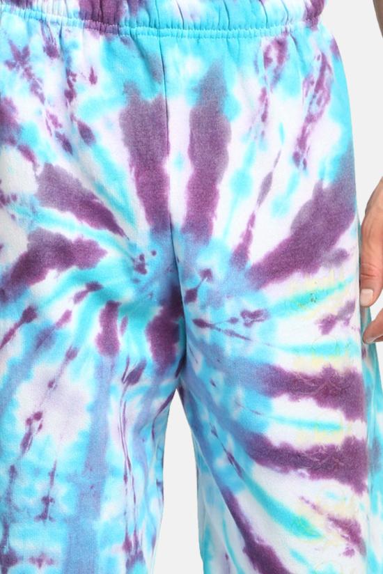  블루&크림 트레이닝/조거 팬츠 커스텀 스웨트팬츠 타이 다이 - BLUE&CREAM