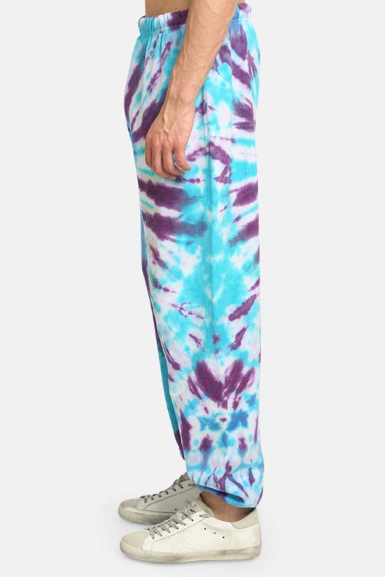  블루&크림 트레이닝/조거 팬츠 커스텀 스웨트팬츠 타이 다이 - BLUE&CREAM