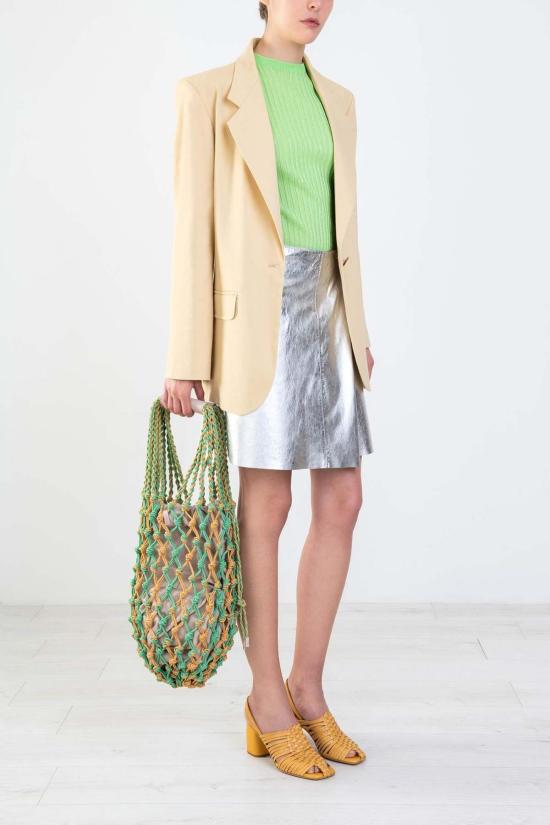  알리지 민소매 티셔츠 알리시 글로시 니트 탱크 라임 - ALYSI