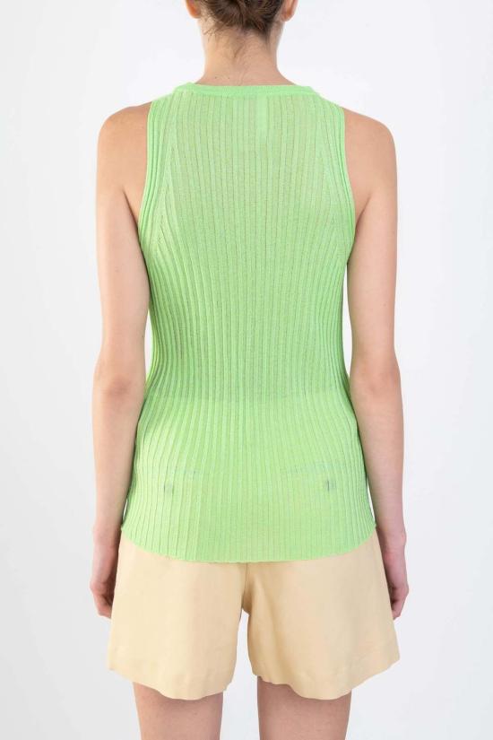  알리지 민소매 티셔츠 알리시 글로시 니트 탱크 라임 - ALYSI
