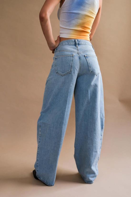  에이골디 데님 팬츠 아골드 크리스틴 진 노출 - AGOLDE