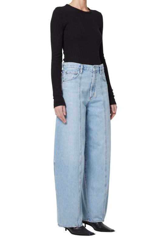  에이골디 데님 팬츠 아골드 크리스틴 진 노출 - AGOLDE