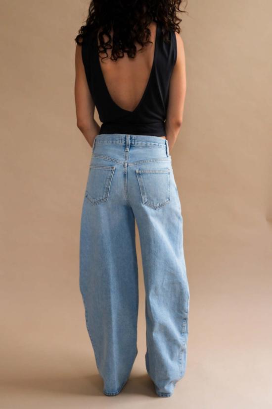  에이골디 데님 팬츠 아골드 크리스틴 진 노출 - AGOLDE