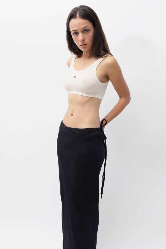  베이스레인지 롱 스커트 베이스렌지 브릭 스커트 블랙 - BASERANGE