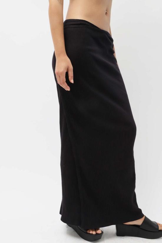  베이스레인지 롱 스커트 베이스렌지 브릭 스커트 블랙 - BASERANGE