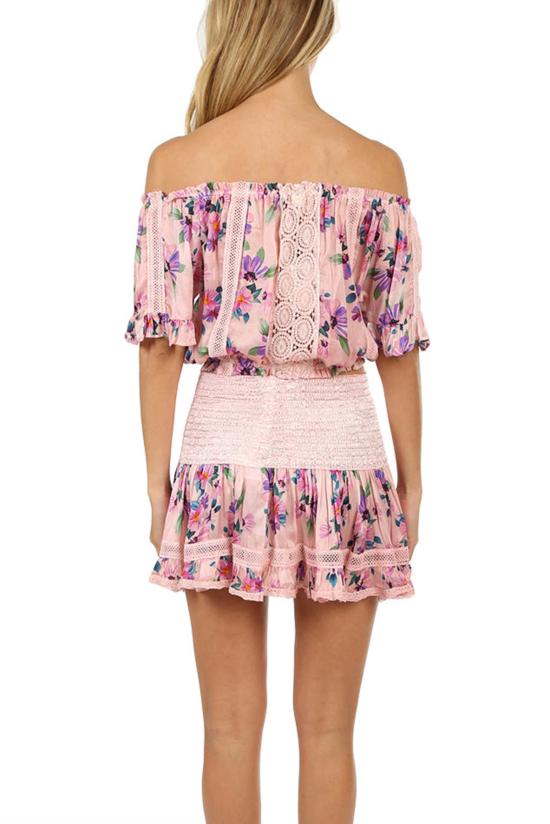  선데이 세인트 트로페즈 블라우스 선데이 생트로페 루루 프린트 탑 핑크 워시드 - SUNDAY SAINT-TROPEZ