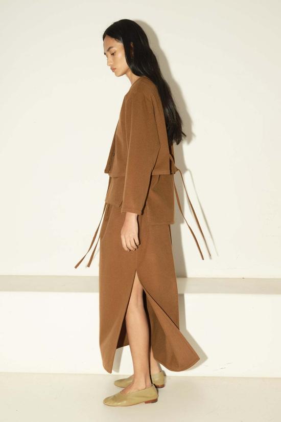  다두라 롱 스커트 다투라 브러시드 울 노바 스커트 아벨라나 - DATURA