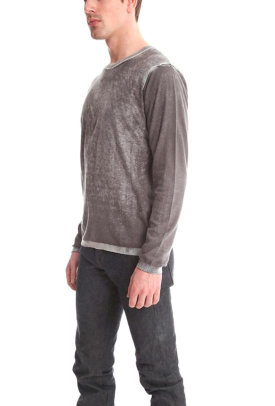  블루&크림 스웨터 잉크 크루 포그 잉크 - BLUE&CREAM