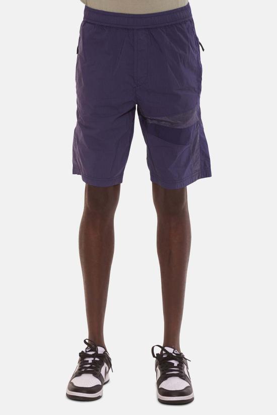  스톤 아일랜드 숏팬츠 스톤아일랜드 나일론 리프스톱 스타 인레이 반바지 로얄