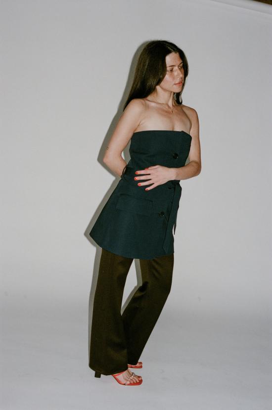  아워레가시 블라우스 Our Legacy Suit Top 팬텀 블루 - OUR LEGACY