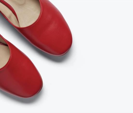  프레다 살바도르 힐/펌프스 오브리 메리 제인 레드 - FREDA SALVADOR