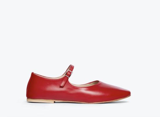  프레다 살바도르 힐/펌프스 오브리 메리 제인 레드 - FREDA SALVADOR