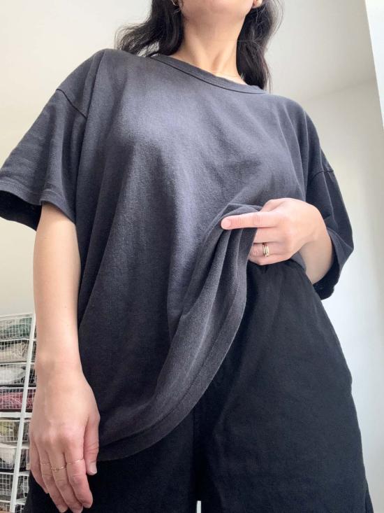  영메이븐 반팔 티셔츠 Jungmaven Vernon 오버사이즈 티셔츠 블랙