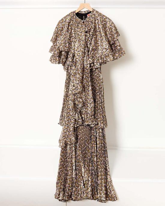  라 더블제이 블라우스 라 더블 J 볼 드롭 미니 케이프 자이브 - LA DOUBLEJ