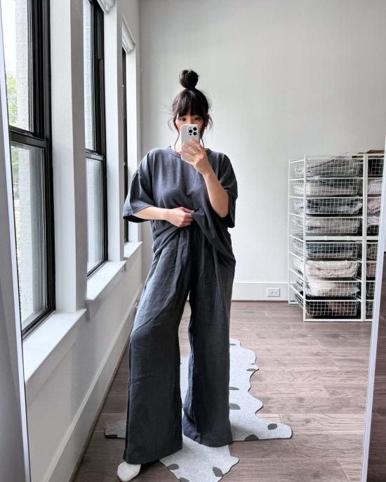  영메이븐 민소매 티셔츠 Jungmaven Vernon 오버사이즈 티 디젤 그레이 - JUNGMAVEN