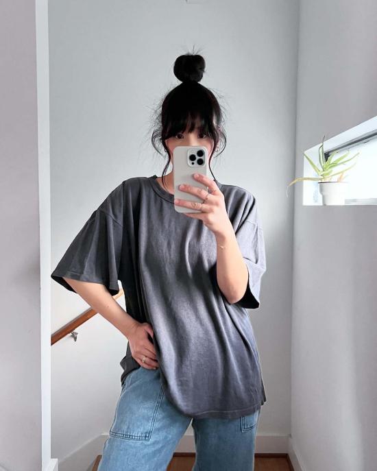  영메이븐 민소매 티셔츠 Jungmaven Vernon 오버사이즈 티 디젤 그레이 - JUNGMAVEN