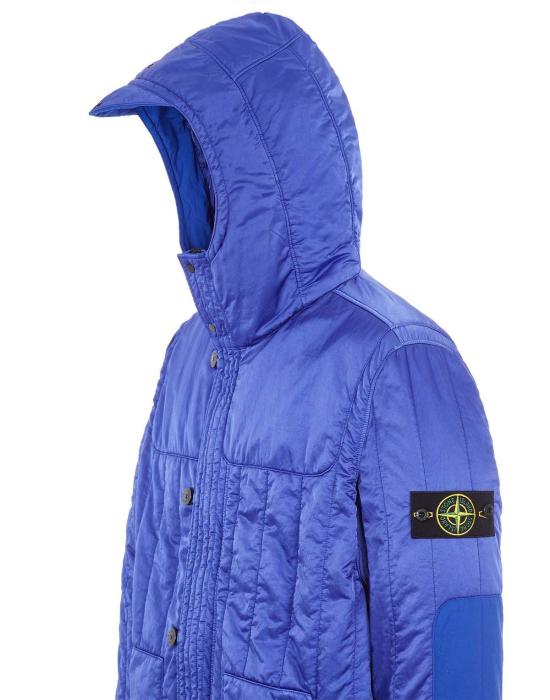  스톤 아일랜드 숏패딩 스톤아일랜드 나일론 라소 퀼팅 Tc 재킷 페리윙클 - STONE ISLAND
