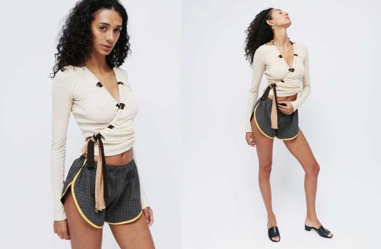  베이스레인지 가디건 Baserange 카노 카디건 핑크 Circ - BASERANGE