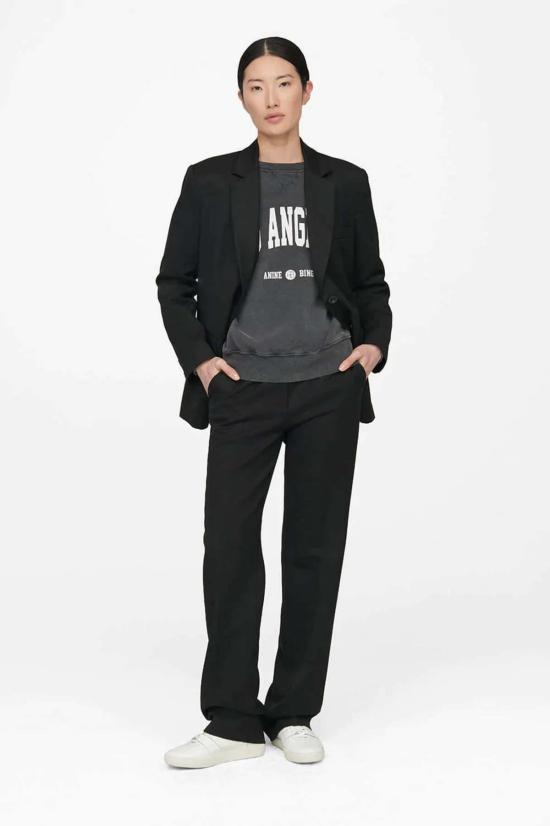  애니빙 스웨터 Anine Bing Ramona 스웨트셔츠 로스앤젤레스/워시드 블랙 - ANINE BING