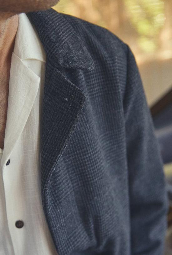  Banks Journal 코트 뱅크스 저널 브루클린 플레드 트렌치 재킷 더티 블랙 - BANKS JOURNAL