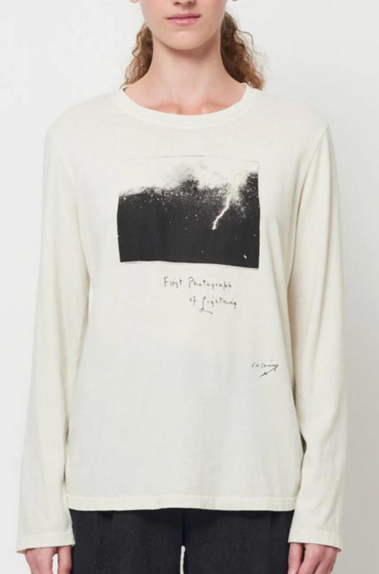  라쿠엘 알레그라 긴팔 티셔츠 라켈 알레그라 틸다 라이트닝 티 앤틱 화이트