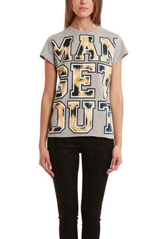  에뜨르 쎄실 반팔 티셔츠 Etre Ceclle Man Get Out Tee Grey