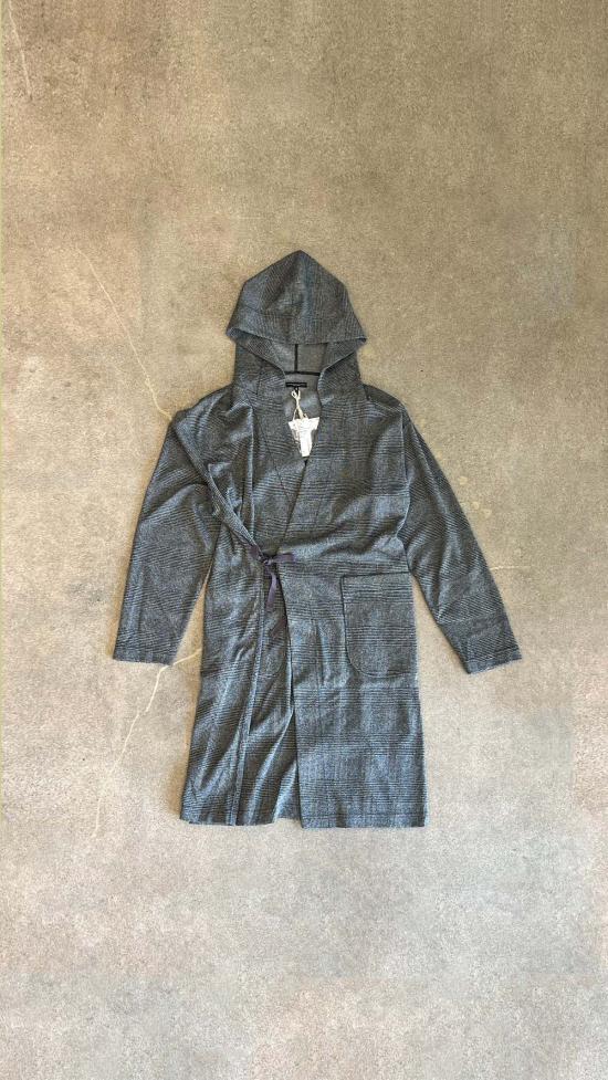  엔지니어드가먼츠 언더웨어 Engineered Garments 니트 로브 그레이 글렌 플레드