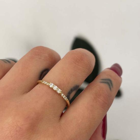  제니 권 디자인스 반지 제니 권, 3다이아몬드 이퀄리브리엄 링 디자인