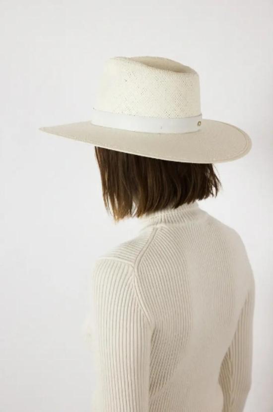  자네사레온 버킷햇 Janessa Leone Zoe 팩커블 스트로 페도라 블리치 - JANESSA LEONE